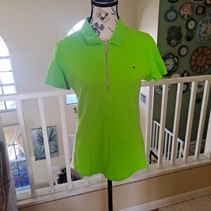 Tommy Hilfiger Women's Green Polo Shirt